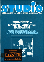 [Translate to Englisch:] Studio Magazin Heft 36-Tonmeister_ein künstlerisches Handwerk-Neue Technologien in der Tonbearbeitung