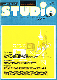 [Translate to Englisch:] Studio Magazin Heft 81-Tonnachbearbeitungszentrum Süddeutscher Rundfunk-EMT 450 Digiphon