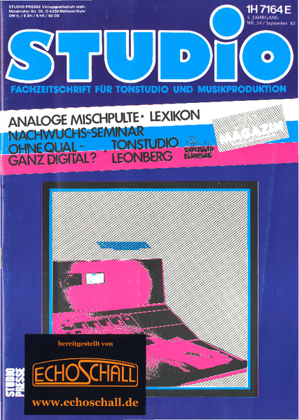 [Translate to Englisch:] Studio Magazin Heft 54-Tonstudio Leonberg-Mikrofonvorverstärker-SAC Endstufen