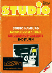 [Translate to Englisch:] Heft 19-Studio Hamburg-Die Compact Cassette-Endstufen