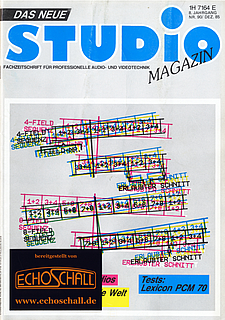 [Translate to Englisch:] Studio Magazin Heft 90-Test Lexicon PCM-70 Hall-Gärtner & Wahle Studios-Mischpultautomation