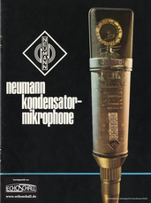 Neumann Katalog Röhrenmikrofone 1966 deutsch