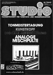 [Translate to Englisch:] Studio Magazin Heft 46-Kunstkopf-Digitale Aufnahmetechnik
