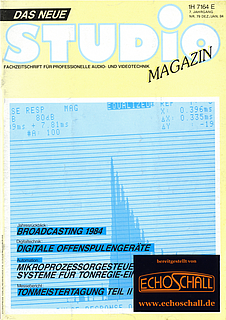 [Translate to Englisch:] Studio Magazin Heft 79-Mikroprozessorgesteuerte Systeme für Tonregie Einrichtungen-Messungen an Studiomikrofonen