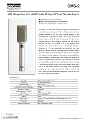 Sanken Brochure CMS-2 M/S-Microphone 2012 english