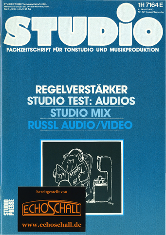 [Translate to Englisch:] Studio Magazin Heft 42-Test_Barth_Audios-Marktübersicht_Dynamikprozessoren-Rüssl_Studio