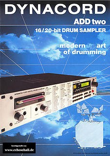 Dynacord Prospekt ADD-two Drumsampler 1989 deutsch english français