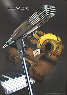 Beyer Prospekt Soundstar X1 Tauchspulenmikrofon 1964 deutsch