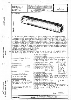 Neumann Gefell Typenblatt M91 Mikrofon 1961 deutsch