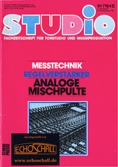 [Translate to Englisch:] Studio Magazin Heft 43-Thomas Kuckuck-Marktübersicht Dynamikprozessoren-Einmessen_Bandmaschinen