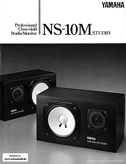 Yamaha Brochure NS10M Studio Monitor 1994 english