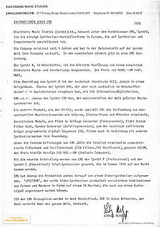 EMS Kurzportrait 1975 deutsch