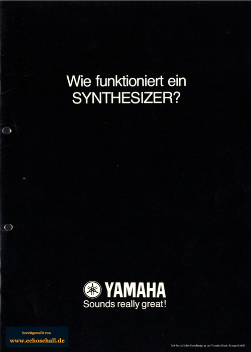 Echoschall-Bibliothek: Wie funktioniert ein Synthesizer?