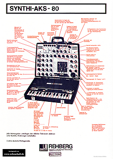 EMS Rehberg Prospekt Synthi AKS-80 Synthesizer deutsch