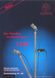 Schoeps Prospekt CCM Kompaktmikrofon 1994 deutsch