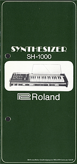 Roland Prospekt SH-1000 deutsch