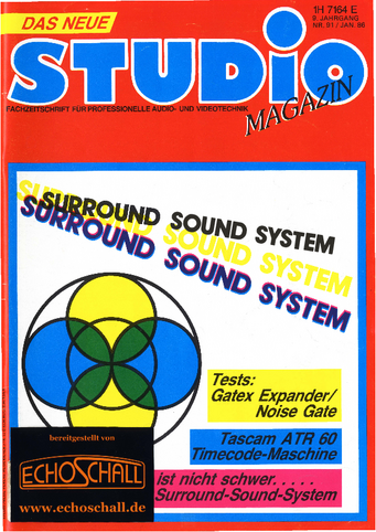 [Translate to Englisch:] Studio Magazin Heft 91-Ambisonics Sorround System-Lexicon 224XL-AMS RMX16