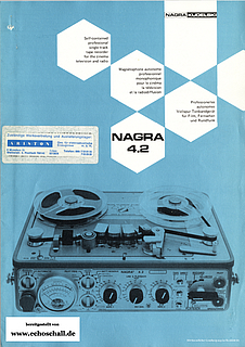 Kudelski Prospekt Nagra 4.2 1975 deutsch english français