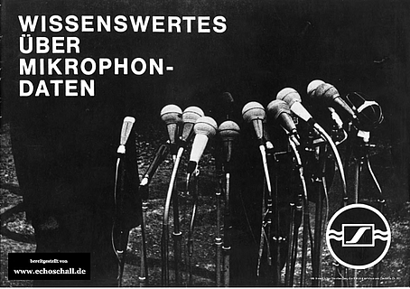 Sennheiser Infobroschüre Wissenswertes über Mikrofondaten 1965 deutsch