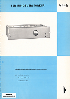 EAB Prospekt V44b Leistungsverstärker deutsch