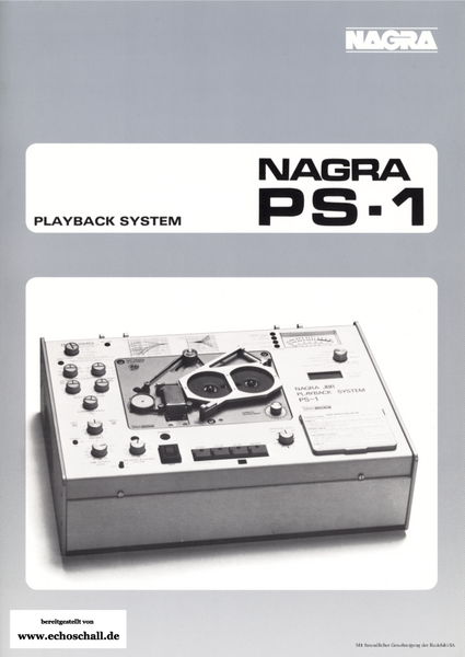 Kudelski Prospekt Nagra PS-1 1992 deutsch english français