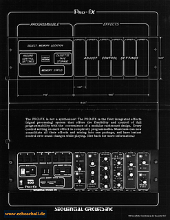 Sequential Circuits Brochure Pro-FX Model 500 Signal Processor english 